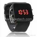 LED Watch with Mirror interface orange 5