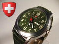 Swiss design army watch glow watch with