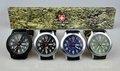 Swiss design army watch glow watch with calendar quartz watch
