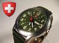 Swiss design army watch glow watch with calendar quartz watch
