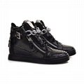 New 2015 fashion metal chain leather men's shoes top quality handmade