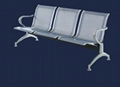 3-Seater China Airport Chair with chrome base 1