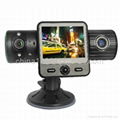 5MP Dual Lens Car DVR Car Black Box HD with G-Sensor and GPS drive route record