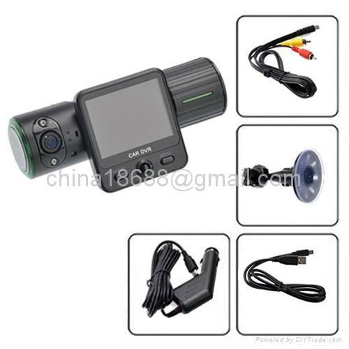 5MP Dual Lens Car DVR Car Black Box HD with G-Sensor and GPS drive route record 4