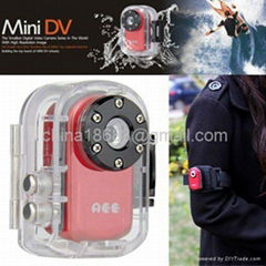 Waterproof Mini DVR for Outdoor Sports with 2 Million CMOS Sensor