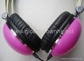 hot sale colorful mp3 player earphones headpones