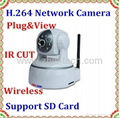 Plug and Play 720P 960P 1080P Mega Pixels H.264 WIFI IP PTZ Security Camera      4