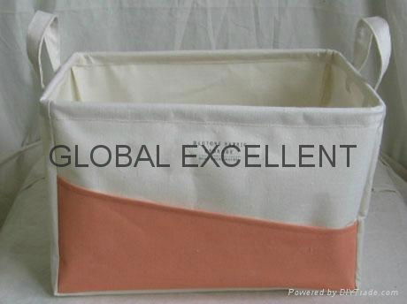 Sell cotton fabric laundry basket 3