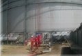 Crude oil tank washer system
