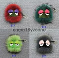 Hot sale monster face raccoon fur pom