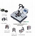 High quality multifunctional 38*38cm 8 in 1 heat press transfer machine