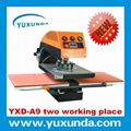 60*80cm YXD-A8 air operated single station heat press machine 