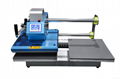 Pneumatic two worktable digital heat press machine