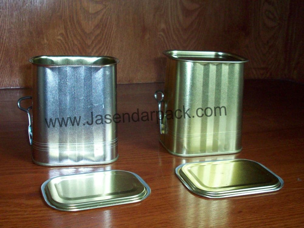 Empty Trapezoidal Corned Beef Can with metal opeing key T001 JASENDAR (China Manufacturer