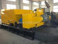 Hollow core slab machine prestressed