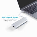 USB Type-c Adapter Type C Hub for MacBook Pro USB C Hub to HDMI 4K,Ethernet port 2