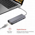 USB C Hub with Type-C PD power 4K HDMI2.0 Gigabit Ethernet adapter Type-C USB3.0 2