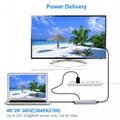 USB C Adapter Type C hub with 4k HDMI Video Output,Power Delivery PD Charging  4