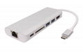 USB Hub Type C to Ethernet RJ45 Network Ethernet Adapter USB3.0 for Macbook pro 1