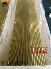 5 meters long polished brass tube