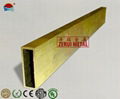 6 meters rectangular brass tube 3/4x1-1/2  2