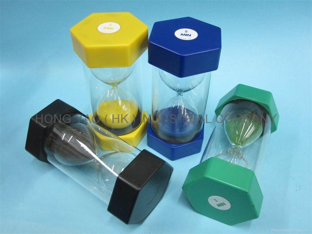 Educational Plastic Sand Timer / Sandglass HY1004P 2