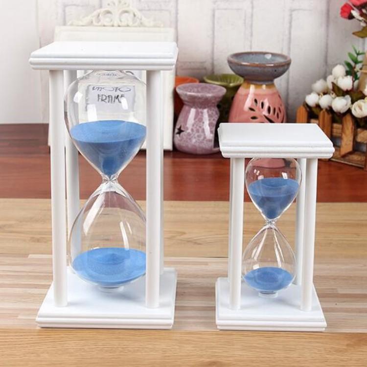 Home Dercoation Sand Timer HY2085W 8x8x14cm 2