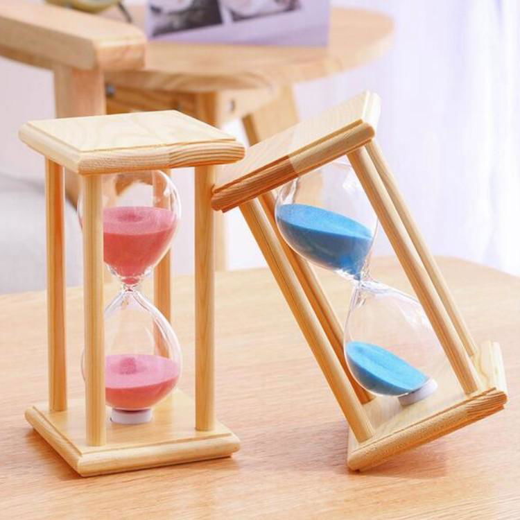 Home Dercoation Sand Timer HY2085W 8x8x14cm 5