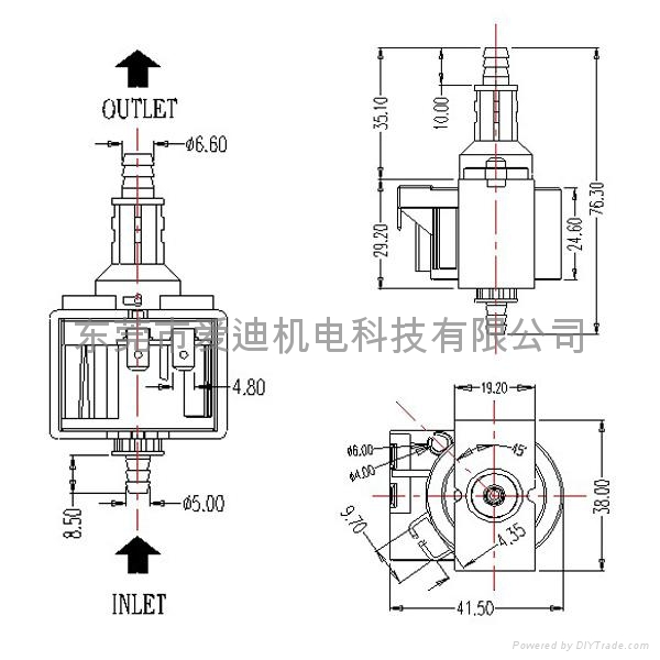 蒸汽地拖专用微型电磁泵 3