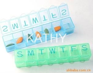 Hot selling plastic medicine pill box 7days