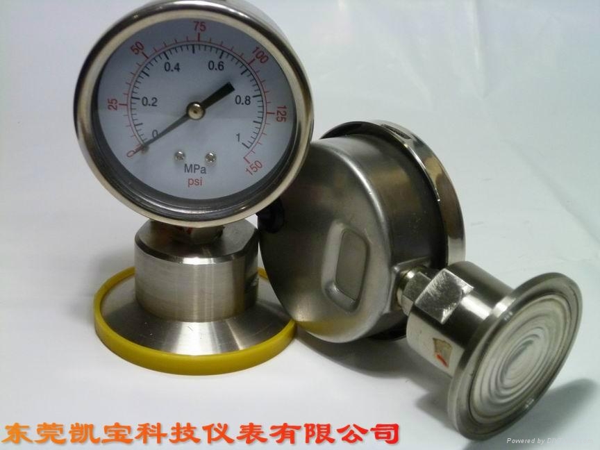 不鏽鋼隔膜壓力表  2