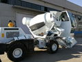 precast concrete 1.5cbm self-loading concrete mixer for sale