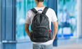 Polyester foldable travel backpack travel bags storage bag 7