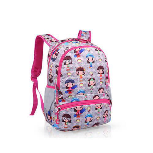 Polyester kids cartoon school bags printed backpacks