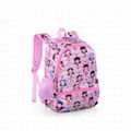 Polyester kids cartoon school bags printed backpacks 2