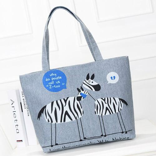 Cotton cartoon tote bags shopping bags shopper bags (China Manufacturer ...