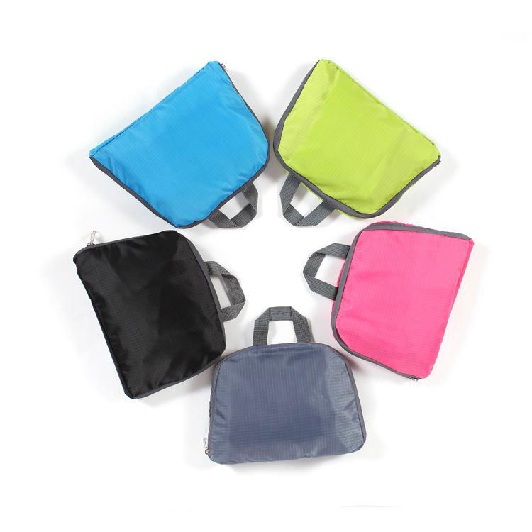 Polyester foldable travel backpack travel bags storage bag 2