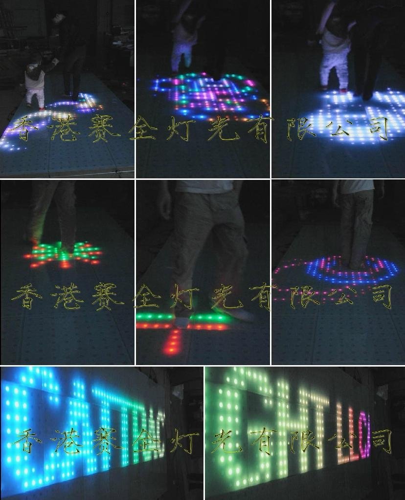 LED互动视频地板砖