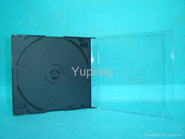 Jewel CD Case  Jewel CD  box jewel CD Cover 5.2mm Silm with black  Tray  2