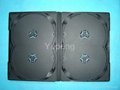 DVD Case DVD BOX  DVD Cover 14mm for 4 Discs Black without Tray