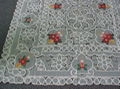 embroideried cutwork tablecloth ,X-Mas