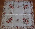 christmas and cutwork  tablecloth