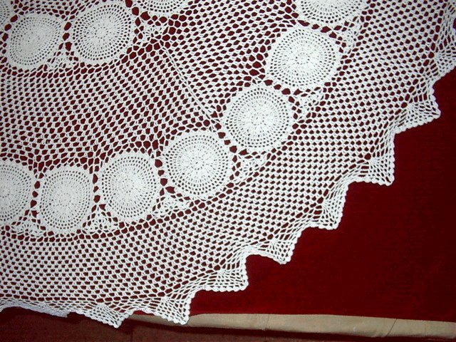 crochet tablecloth Mantel bordado