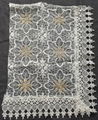 organdy emroidered tablecloth with lace