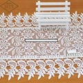 organdy emroidered tablecloth with lace