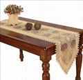 organdy emroidered tablecloth with lace