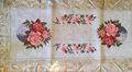  cross stitch tablecloth with embroidery with lace 2