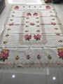  cross stitch tablecloth with embroidery with lace 4