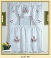 embroidered kitchen curtain