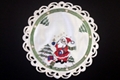 christmas embroidered tablerunners with cutwork
